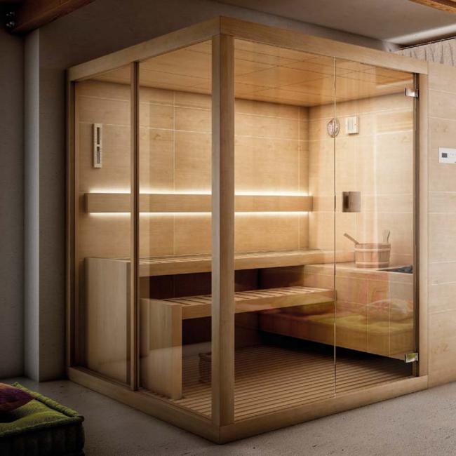 Готовые кабины встраиваемых саун